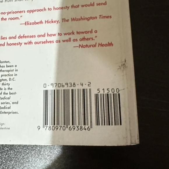 Paperback book - Radical Honesty by Brad Blanton - Picture 3 of 3